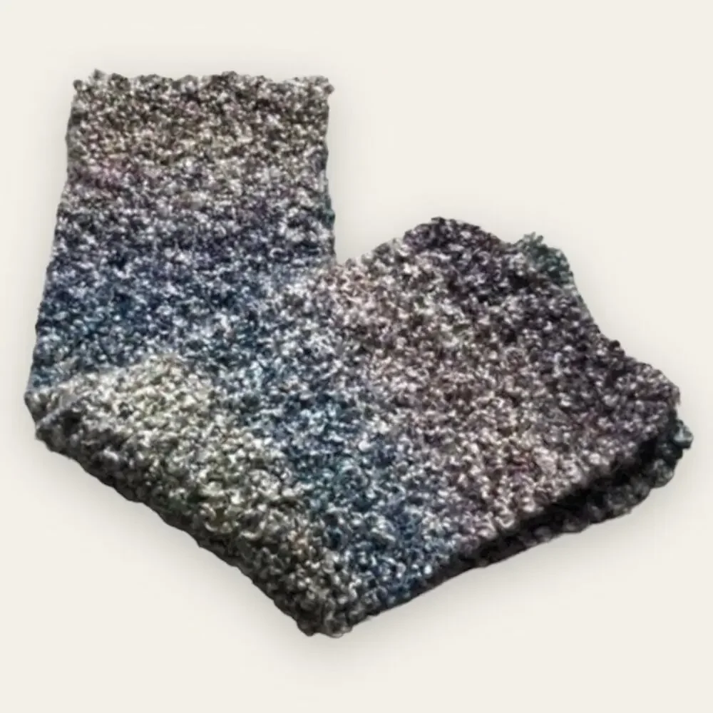 Kawaii Rainbow Pride Heathered Knit Infinity Loop Layered Scarf